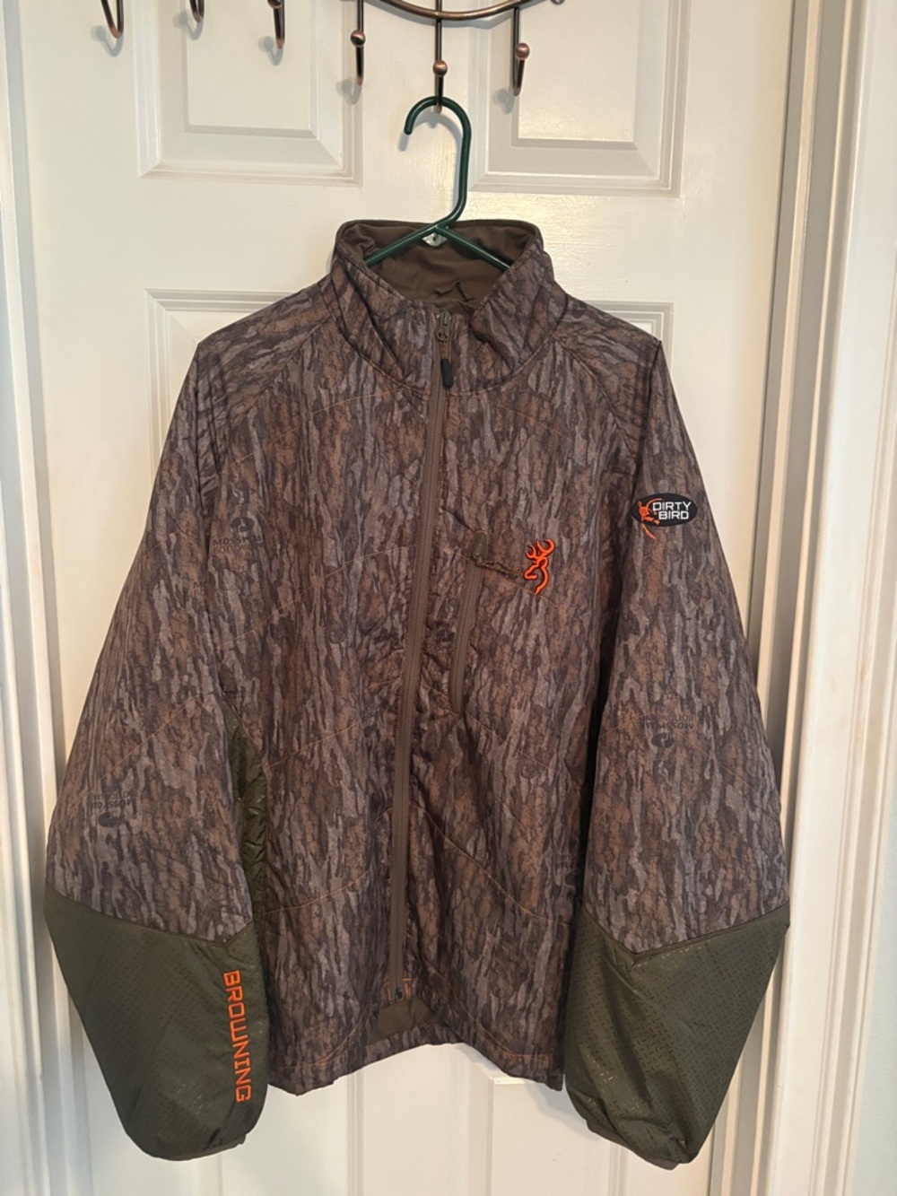 Browning Men’s Camouflage Lightweight Jacket - Brown & Olive with Orange Logo